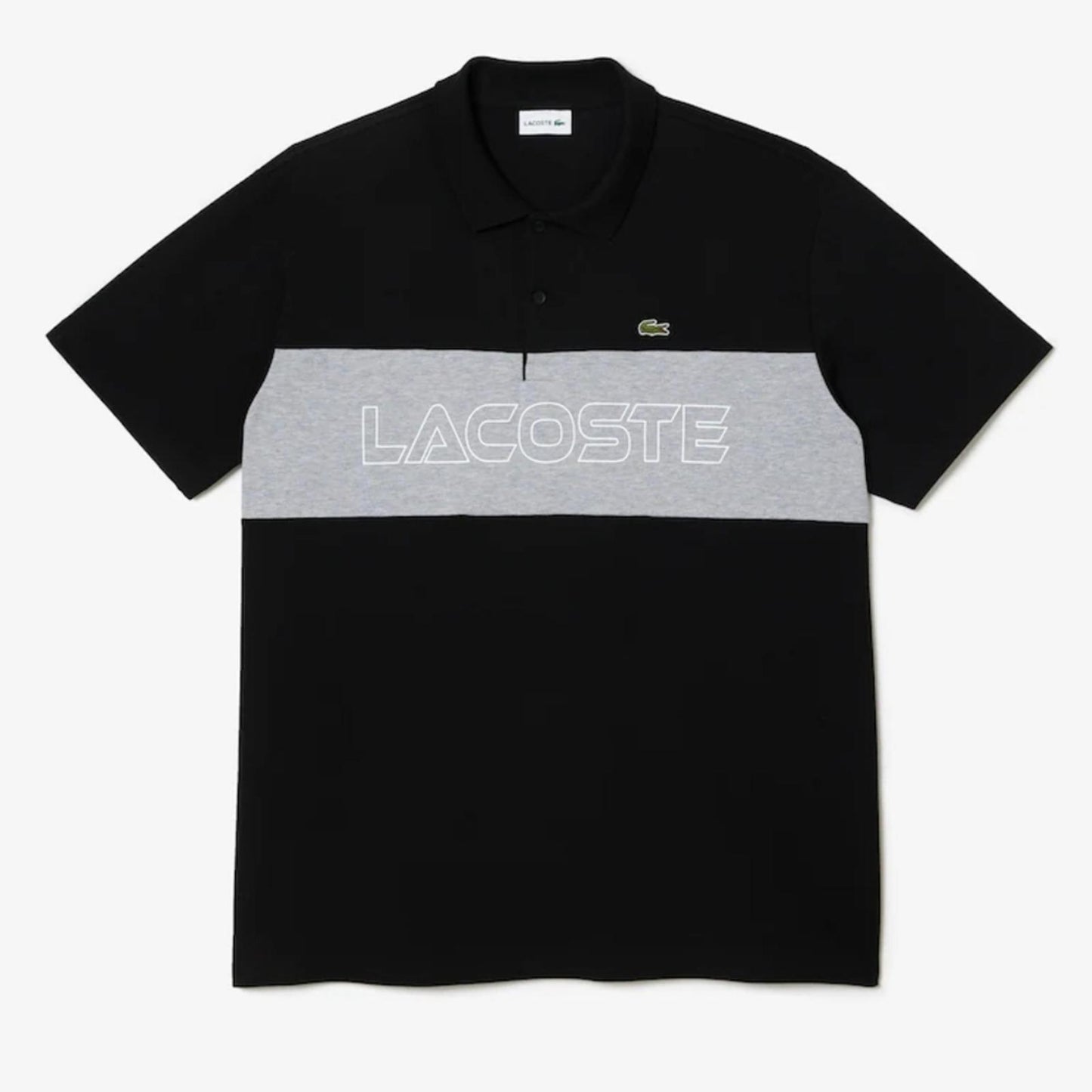 Lacoste Men's Polo Shirt in Black and Gray