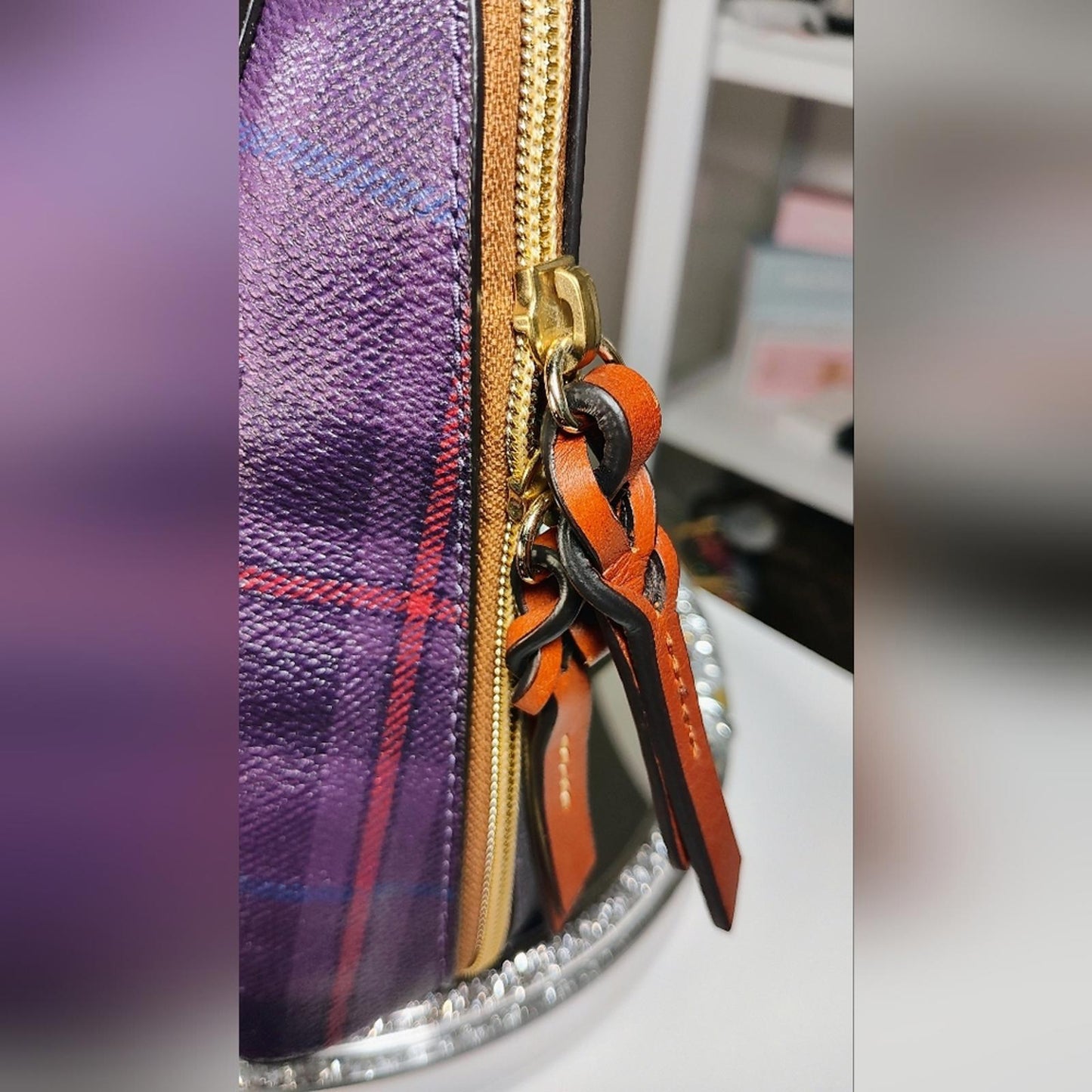 Dooney & Bourke Trixie Tiverton Purple Crossbody Bag