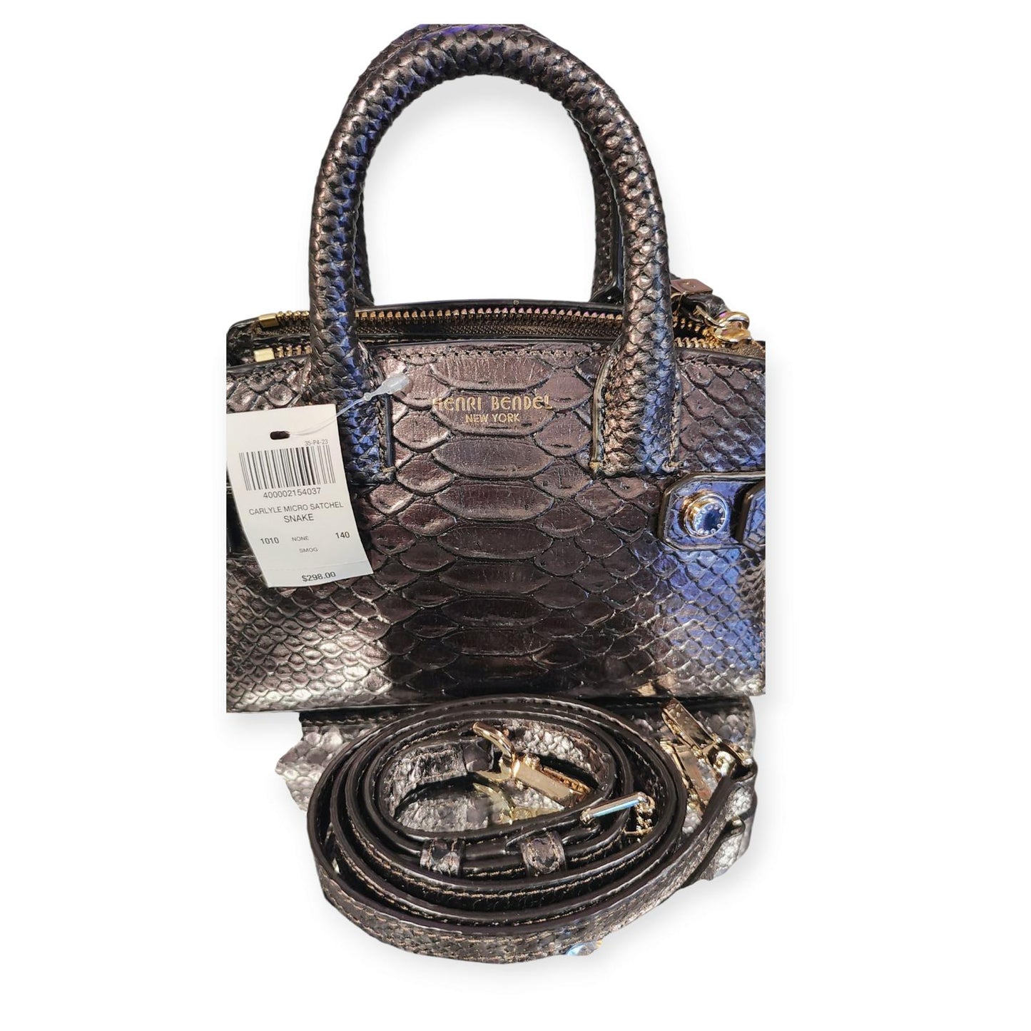 Henri Bendel Carlyle Micro Satchel - Luxurious Snake Print
