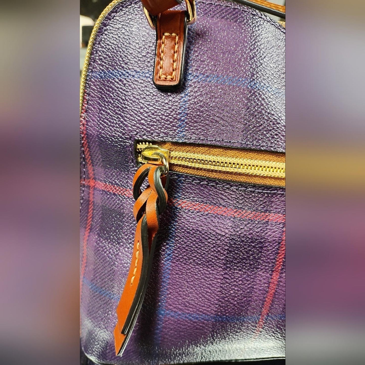 Dooney & Bourke Trixie Tiverton Purple Crossbody Bag