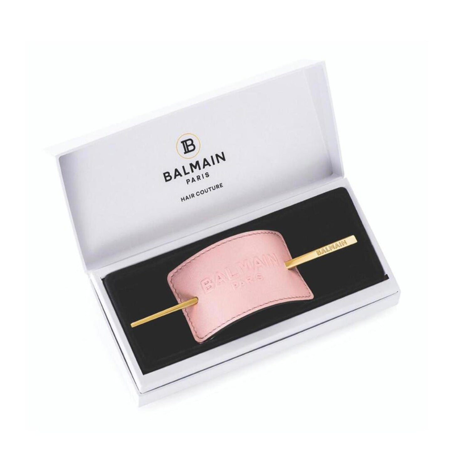 Balmain Limited Edition Pastel Pink Embossed Hair Barrette