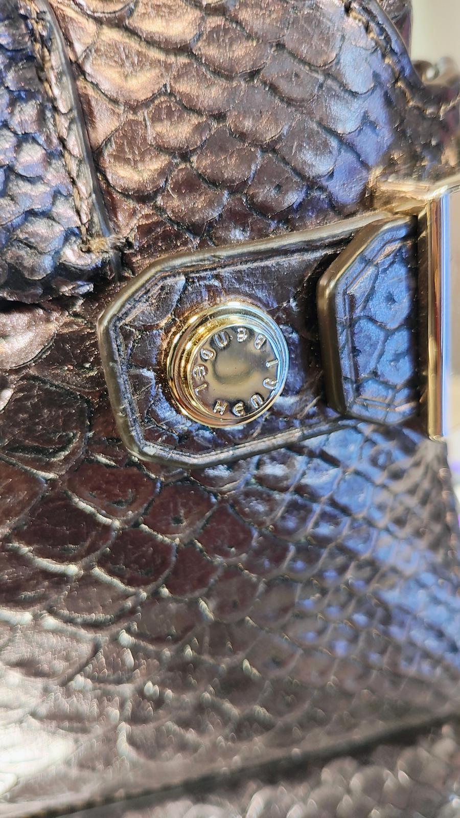 Henri Bendel Carlyle Micro Satchel - Luxurious Snake Print