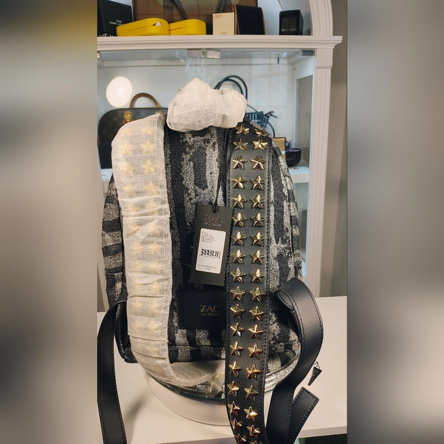 Zac Posen Eartha Iconic Small Backpack in Star Denim