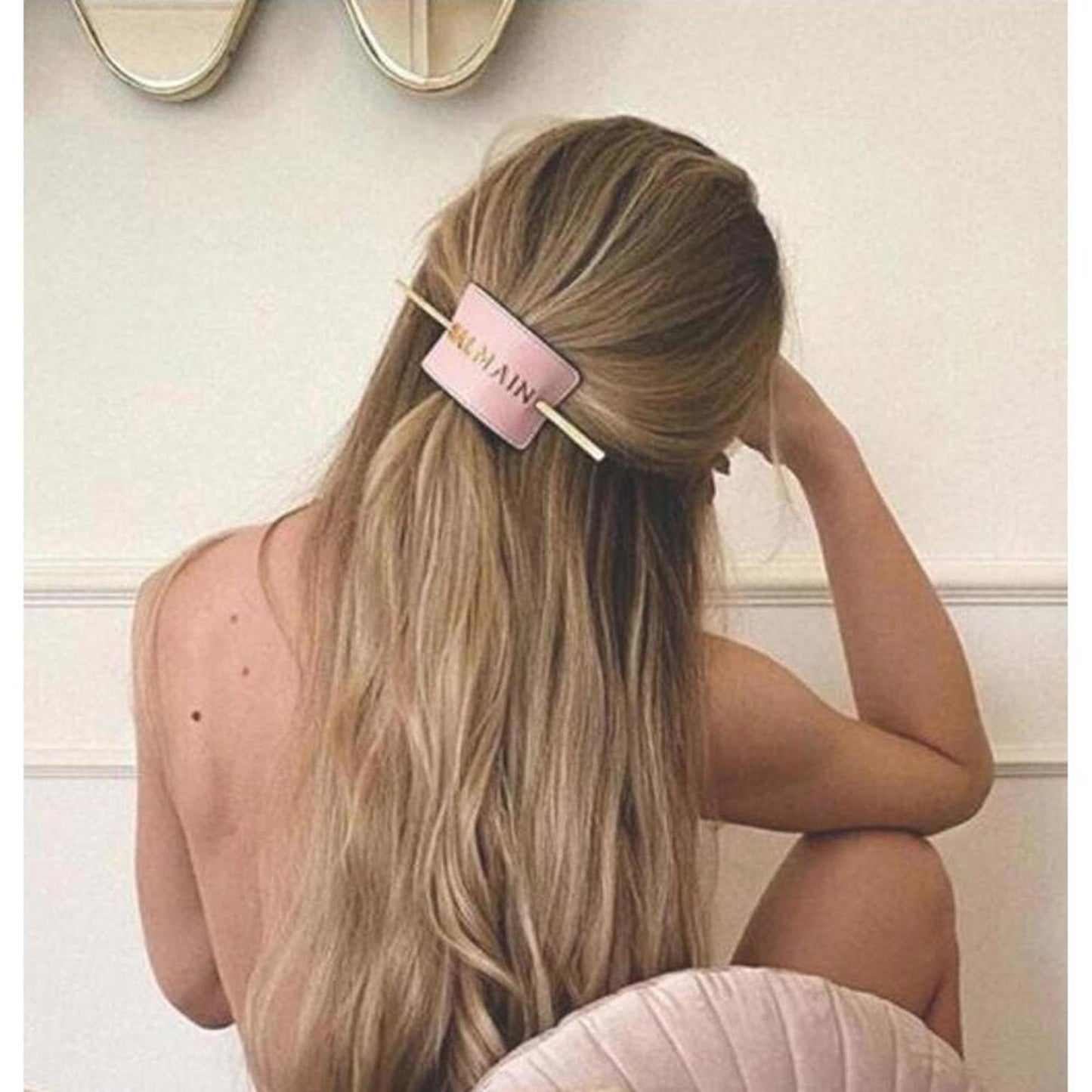 Balmain Limited Edition Pastel Pink Golden Logo