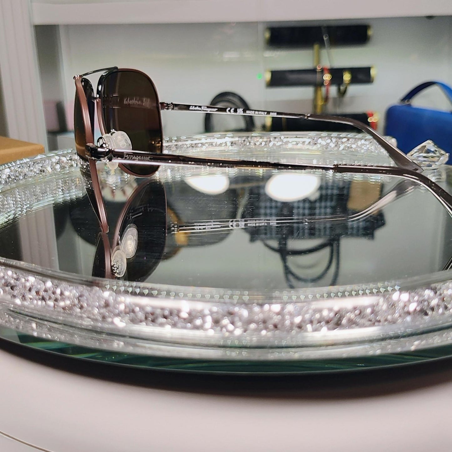 Salvatore Ferragamo 60mm Aviator Sunglasses