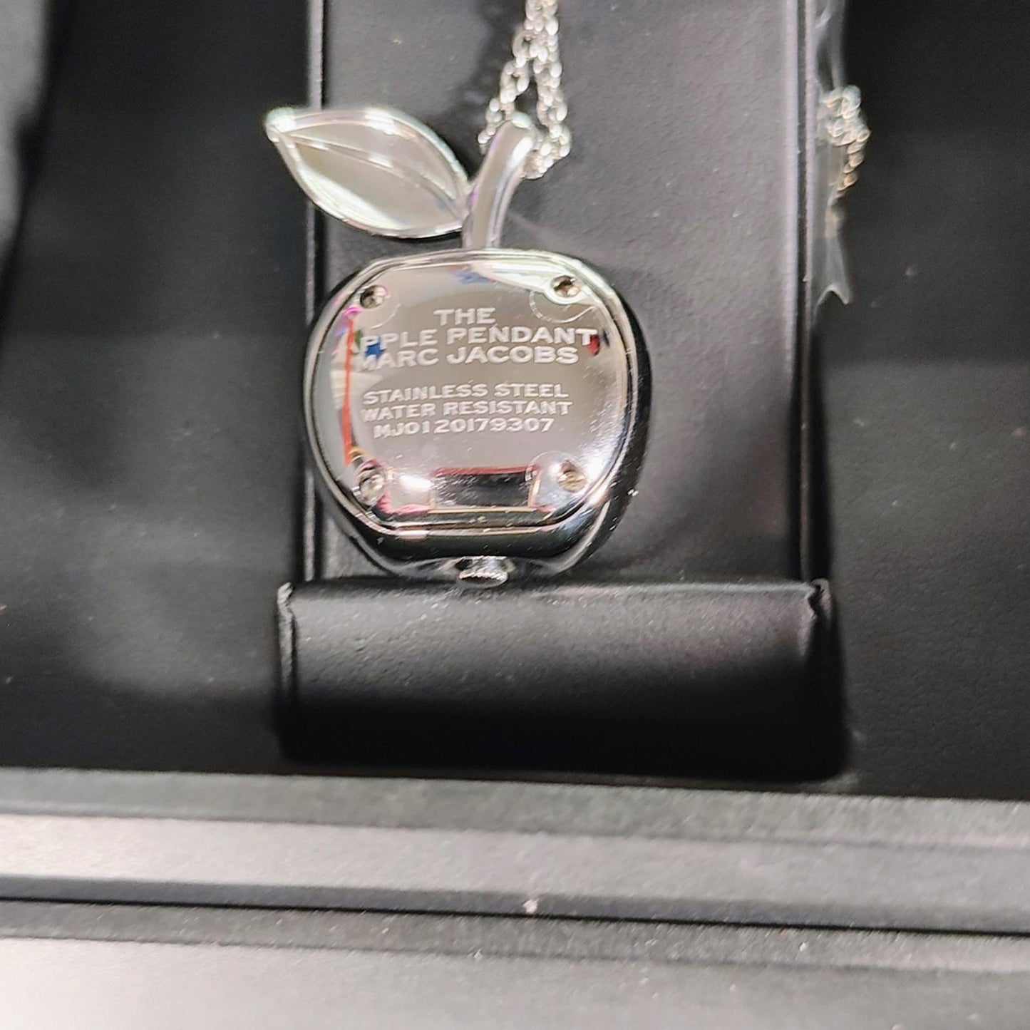 Marc Jacobs Silver Apple Pendant Watch