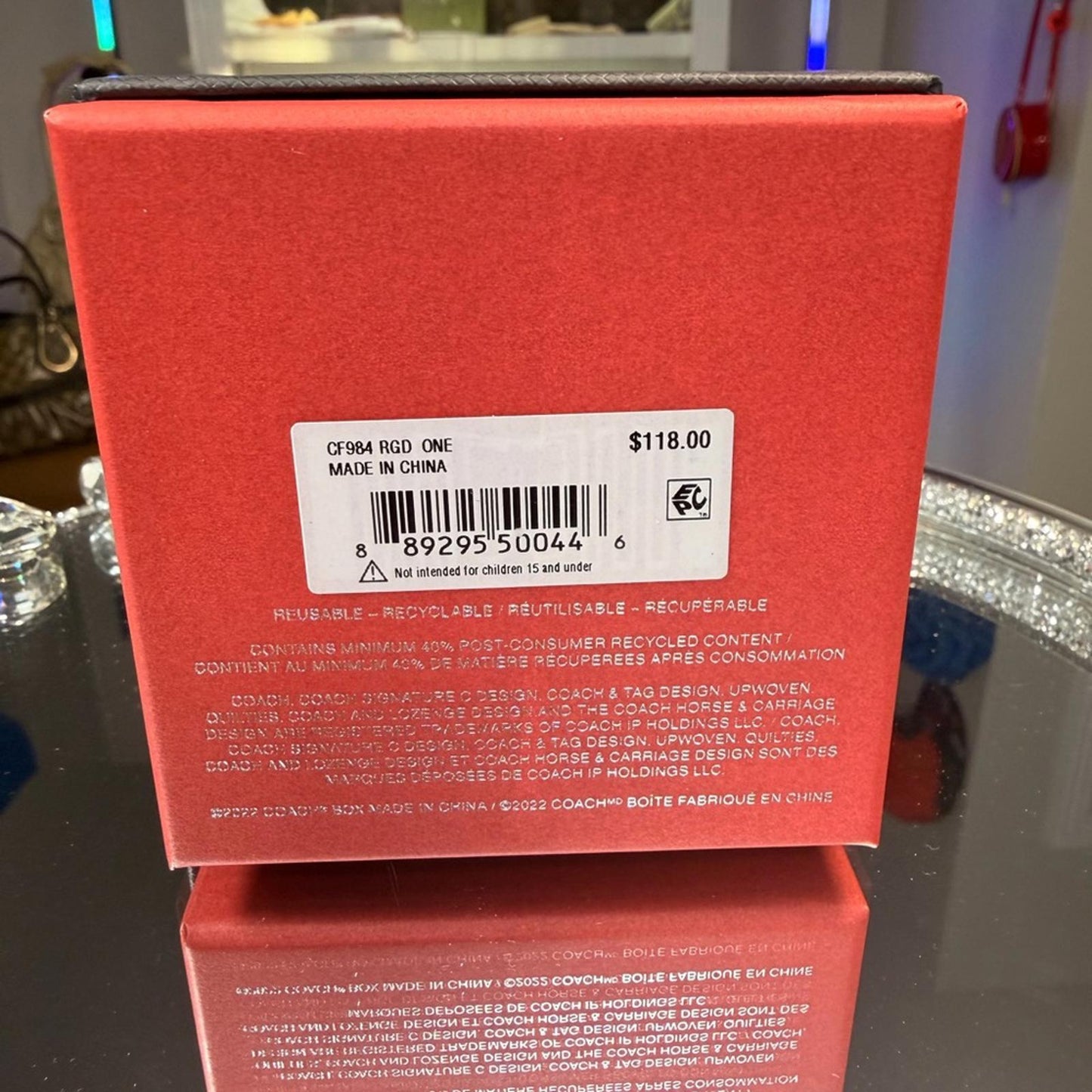 Coach Christmas 3 Set Earring Gift Box