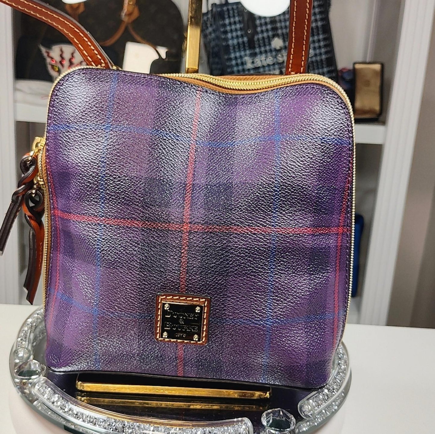 Dooney & Bourke Trixie Tiverton Purple Crossbody Bag
