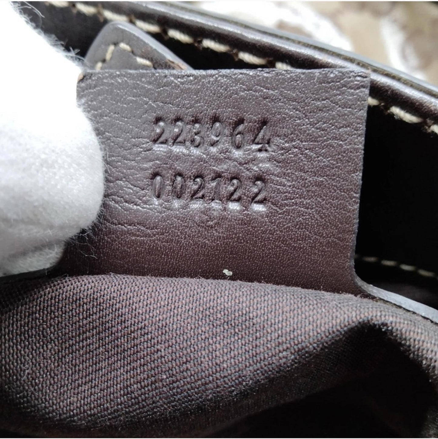 Gucci Tote Bag Brown Coated Canvas