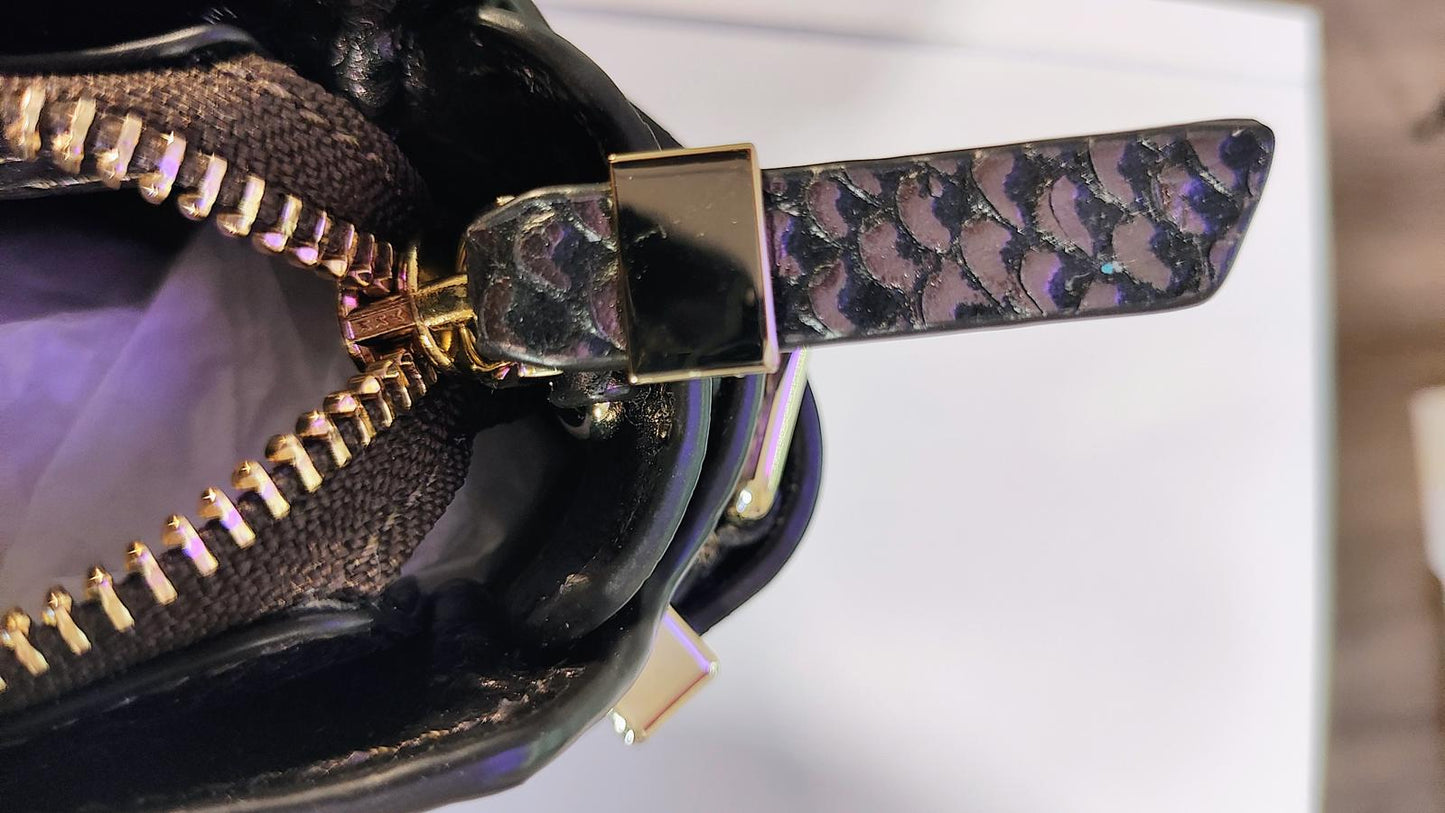 Henri Bendel Carlyle Micro Satchel - Luxurious Snake Print