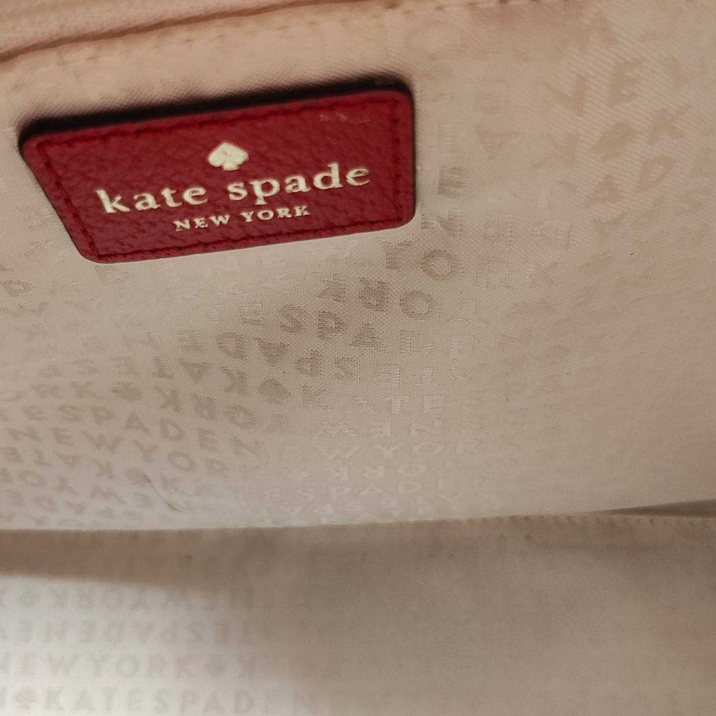 Kate Spade Red Leather Tote Bag