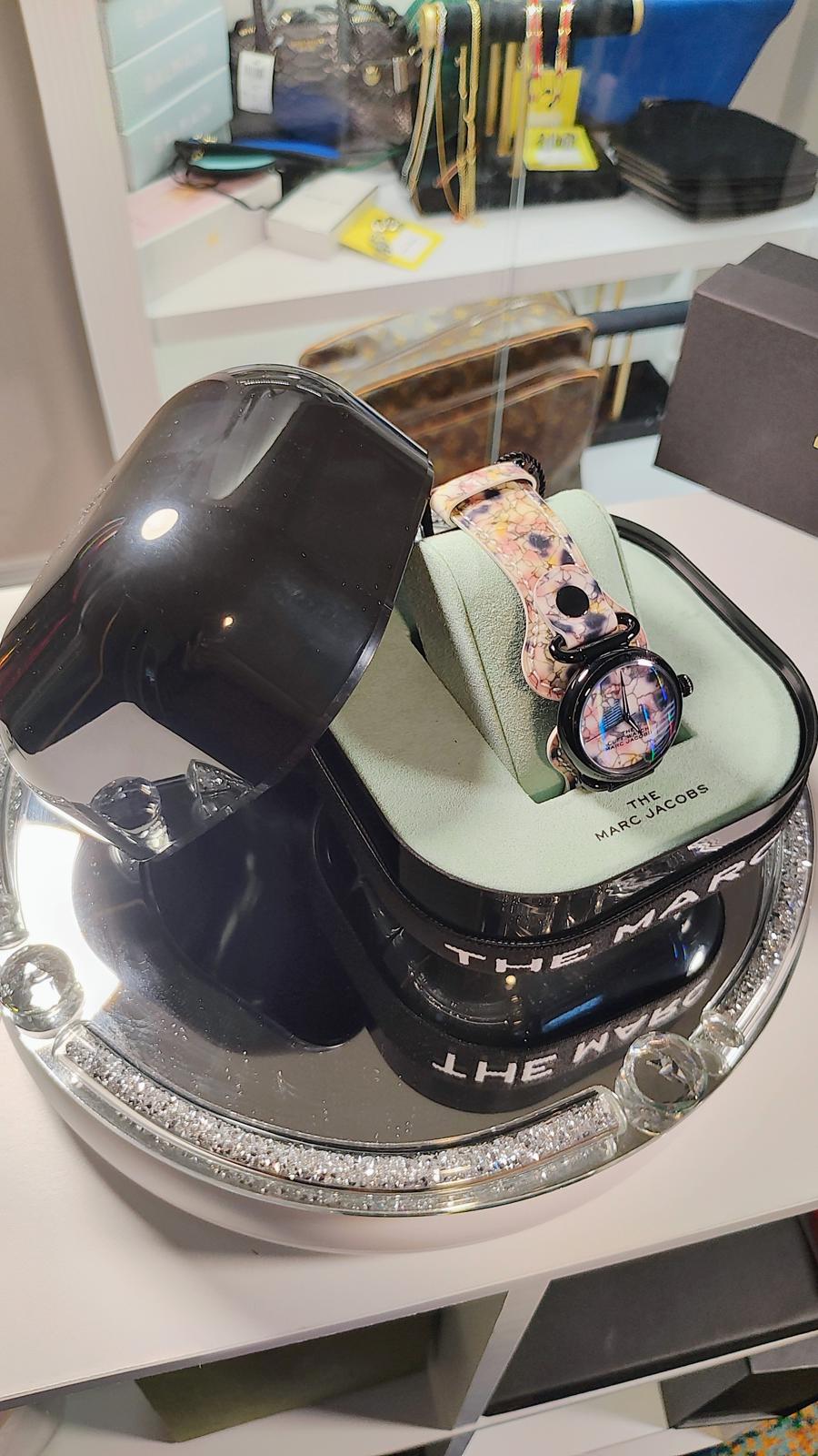 The Cuff Watch by Marc Jacobs with Floral Pattern Strap