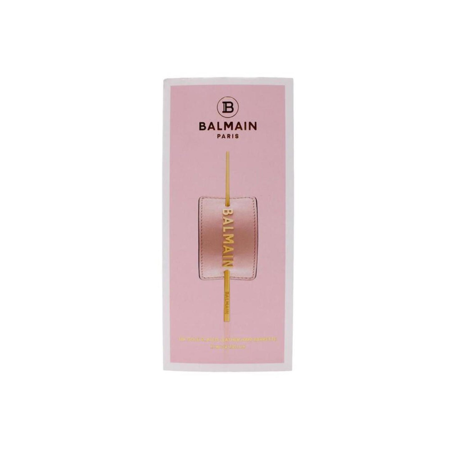 Balmain Limited Edition Pastel Pink Golden Logo