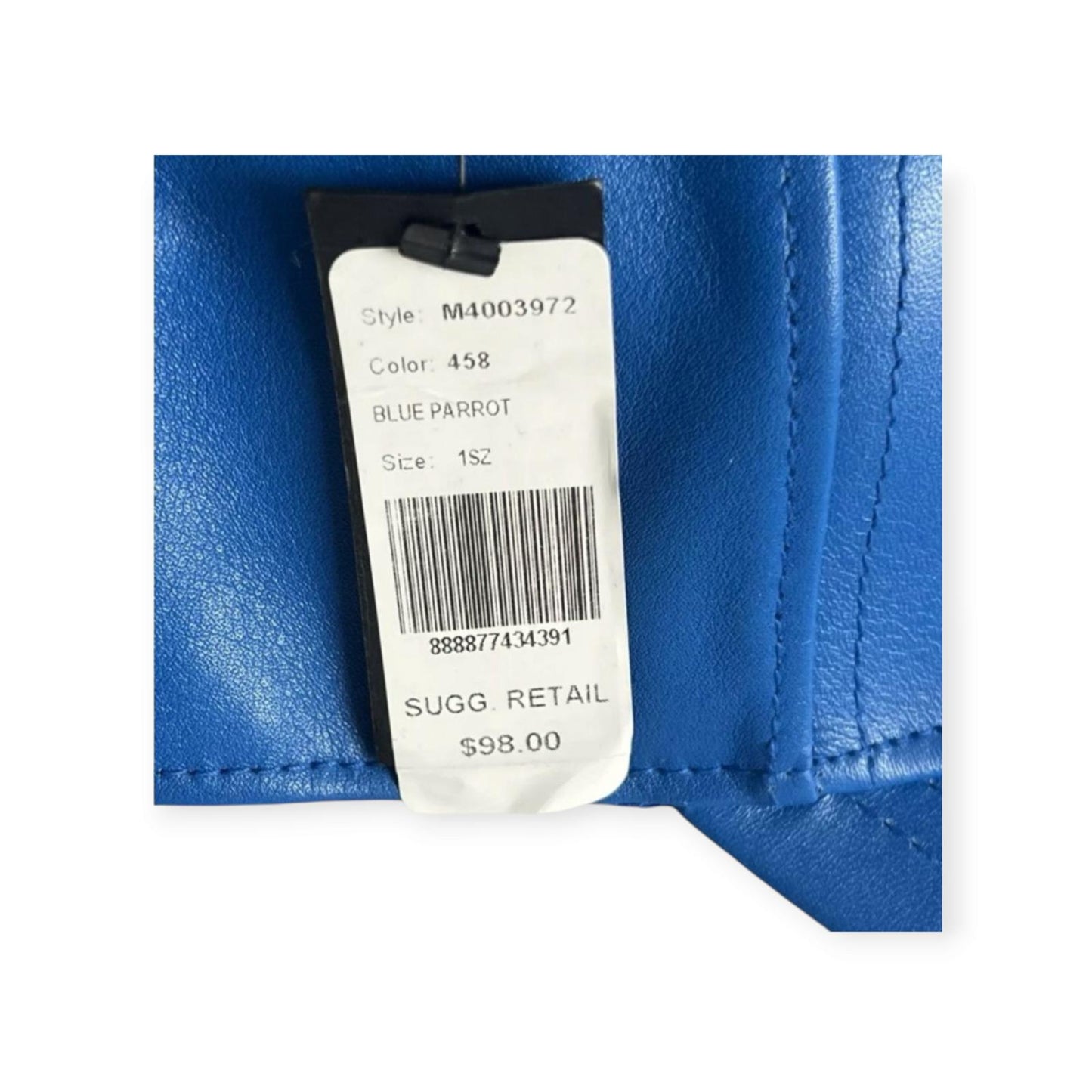 Marc by Marc Jacobs Blue Parrot Leather Cap