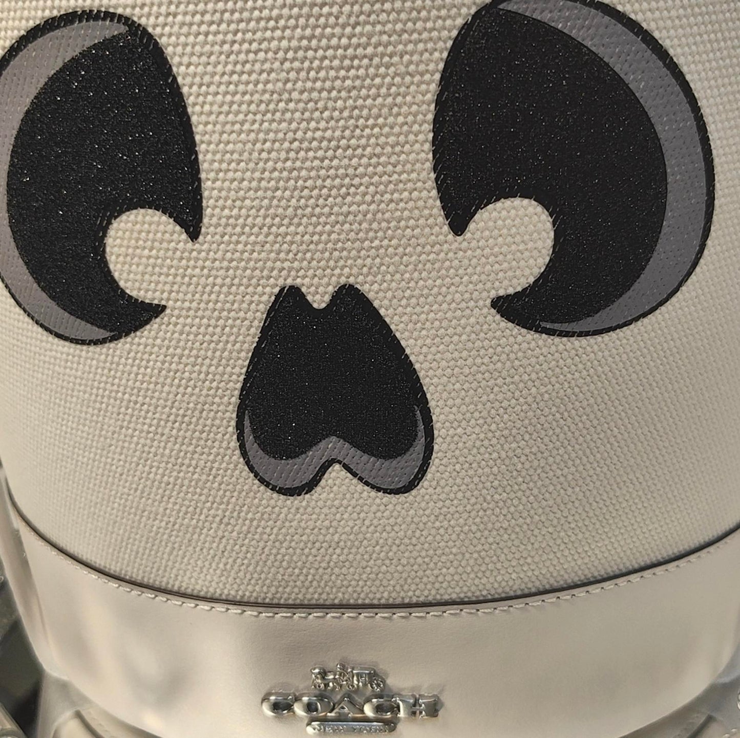 Coach White Skeleton Bucket Bag (HALLOWEEN)