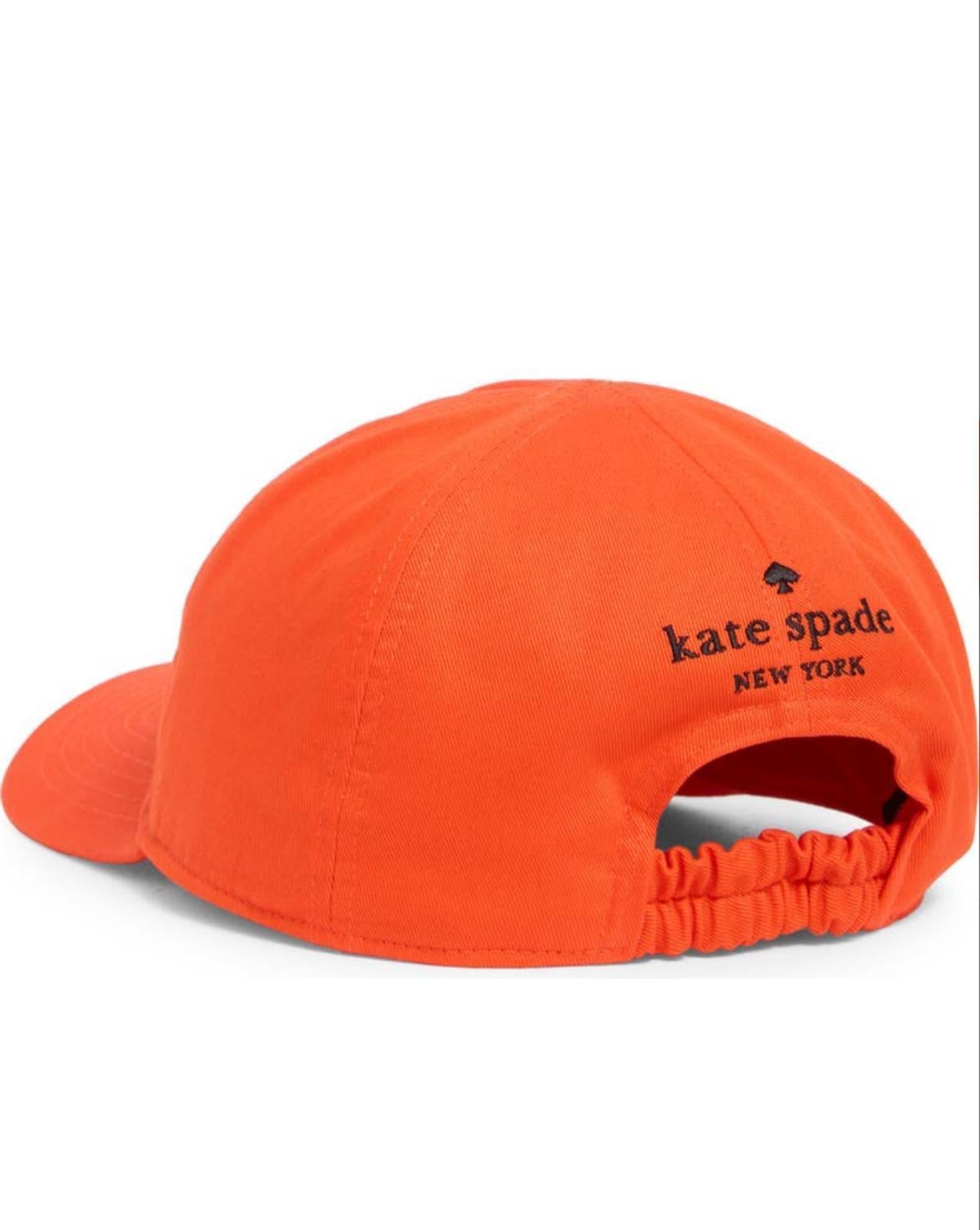 Kate Spade New York Signature Logo Baseball Cap - Bright Orange