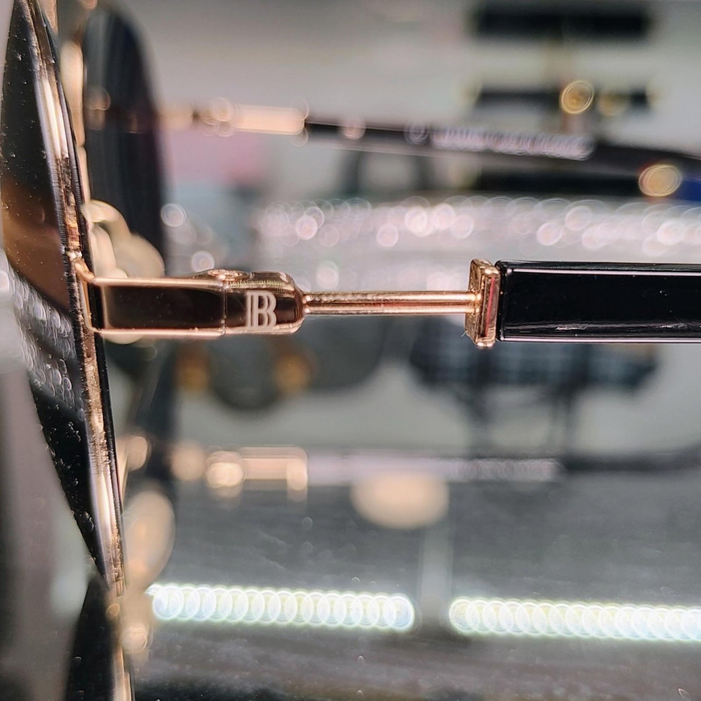 Balmain Black Aviator Sunglasses BL2103B