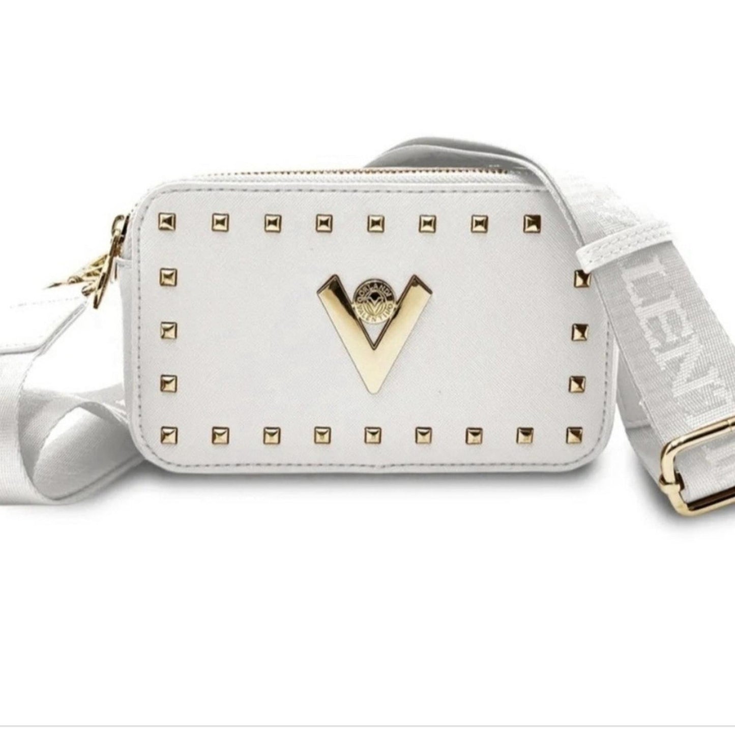 White and Gold Designer Women's Bag