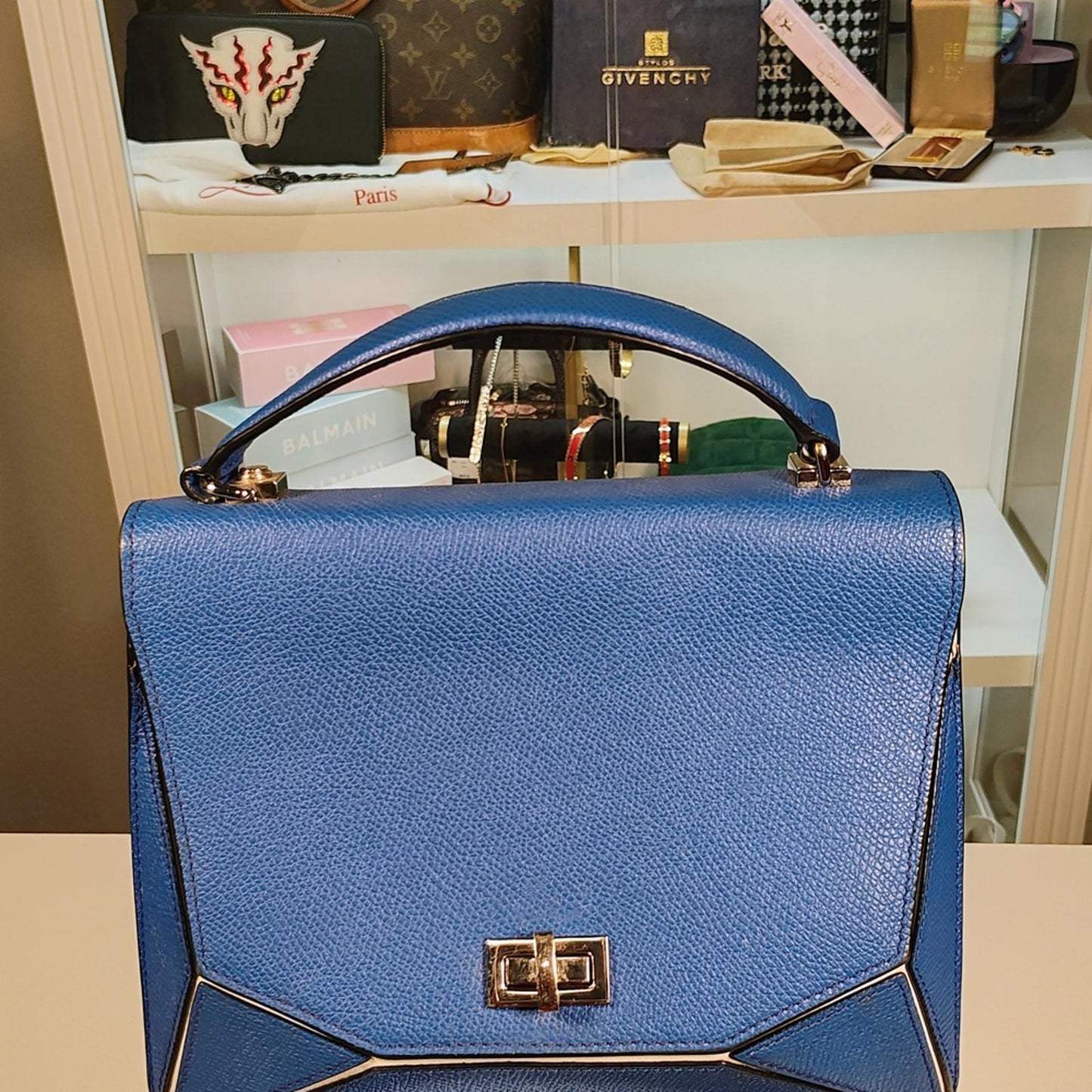 Henri Bendel Cobalt Blue Bijoux Top Handle satchel