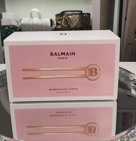 Balmain 18K Gold Plated Hair Fourche Limited Edition