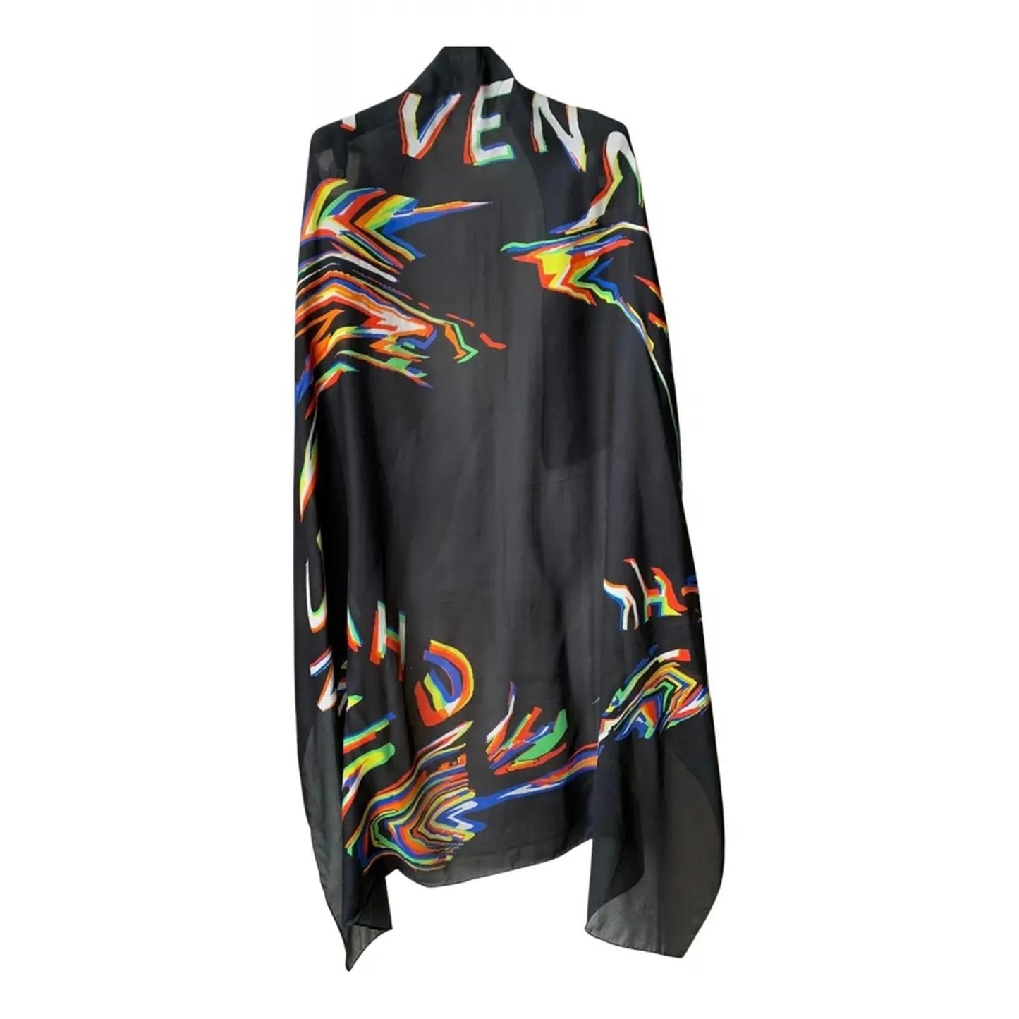 Givenchy Cashmere Black Multicolor Scarf