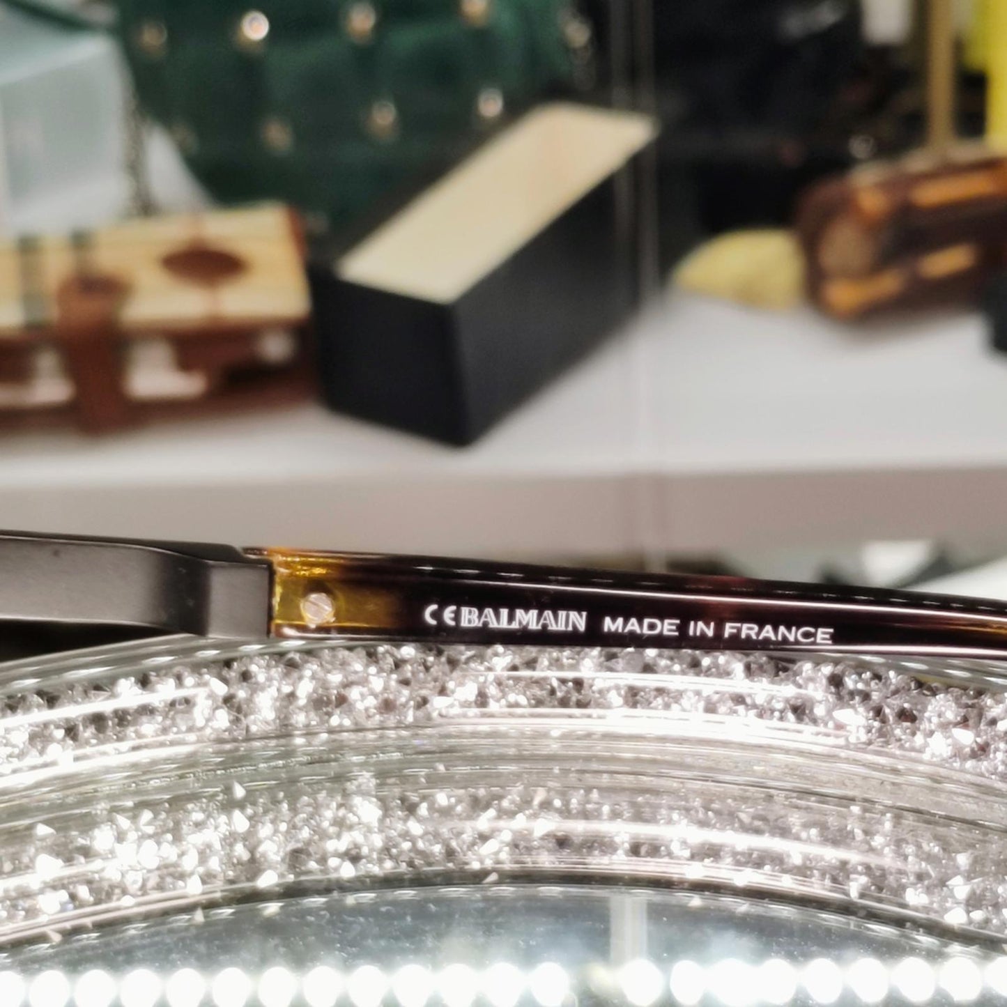 Balmain Pink and Gold Sunglasses BL2522B