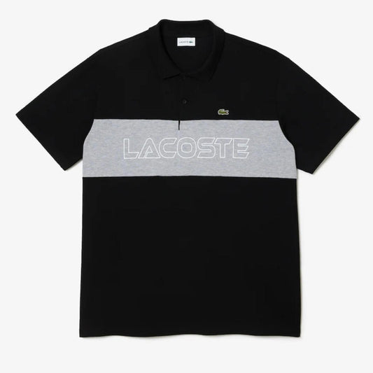 Lacoste Men's Polo Shirt in Black and Gray