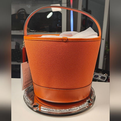 Coach Orange Pumpkin Bucket Bag (HALLOWEEN)
