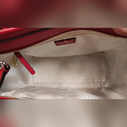 Kate Spade Red Leather Tote Bag