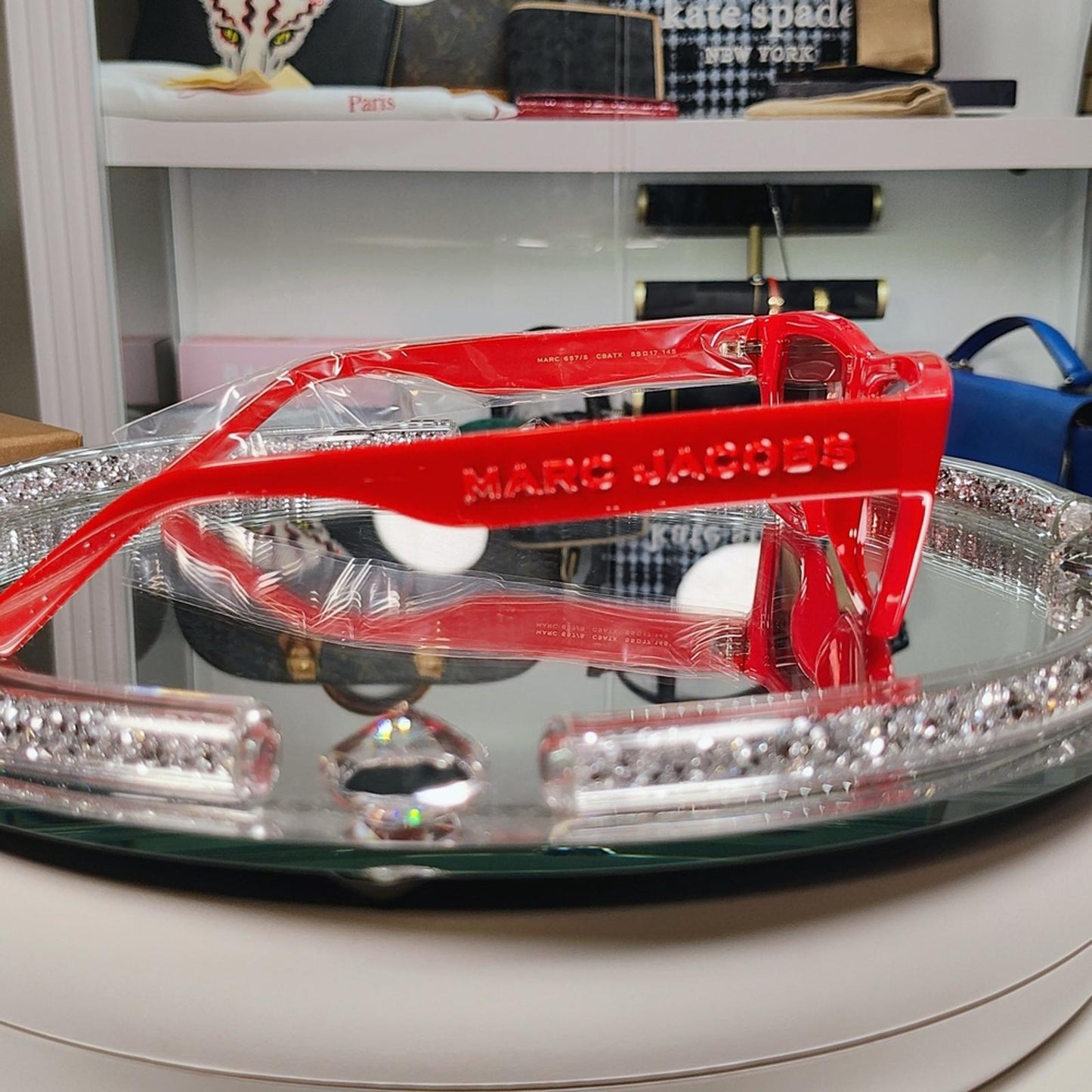 Marc Jacobs Bold Red Geometric Sunglasses