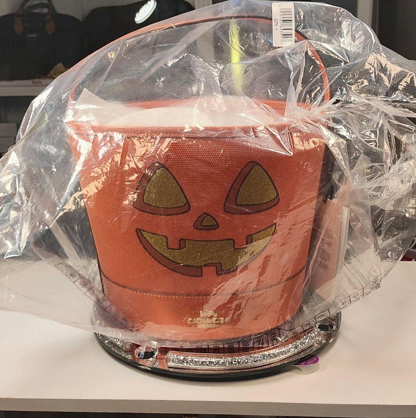 Coach Orange Pumpkin Bucket Bag (HALLOWEEN)