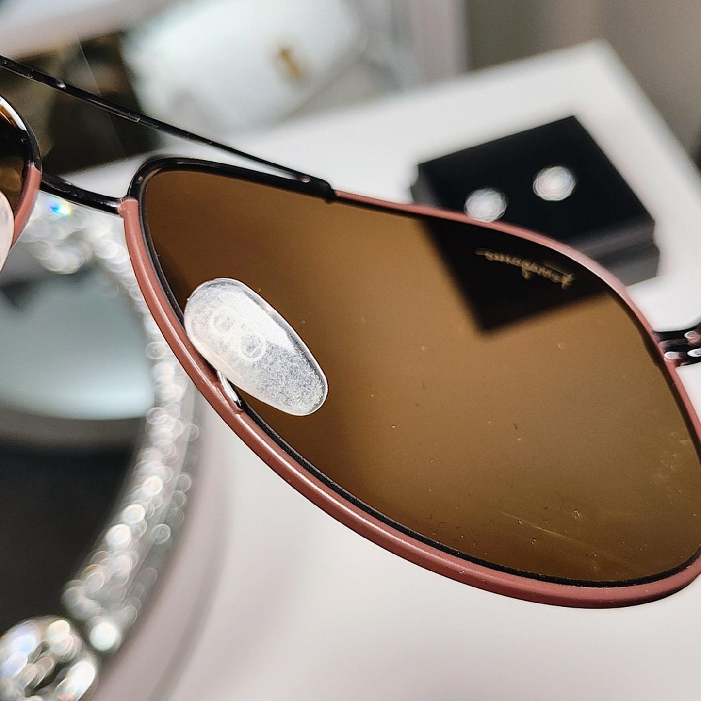 Salvatore Ferragamo 60mm Aviator Sunglasses