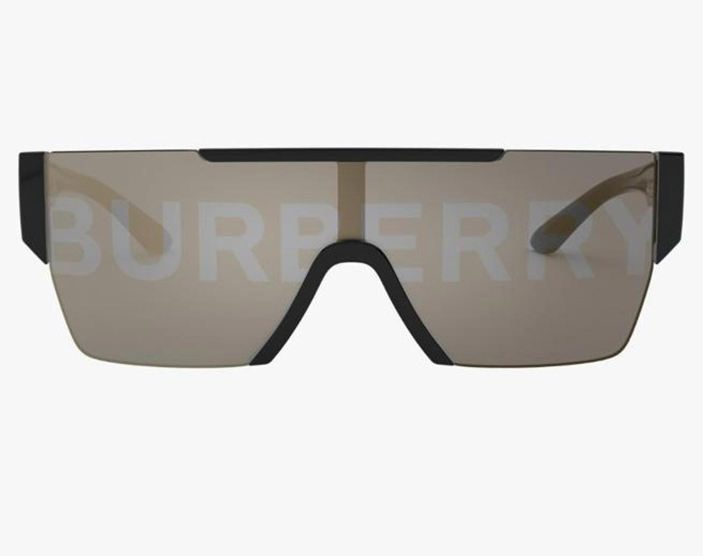 Burberry Black Polarized Sunglasses with Gold Mirror Lens