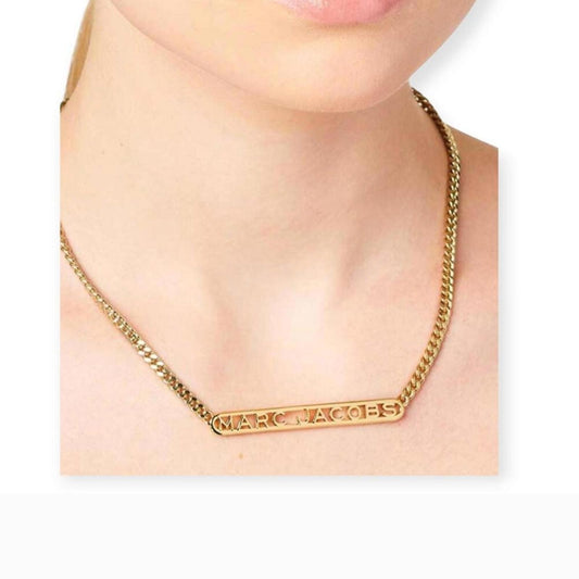 Marc Jacobs Gold Logo Necklace