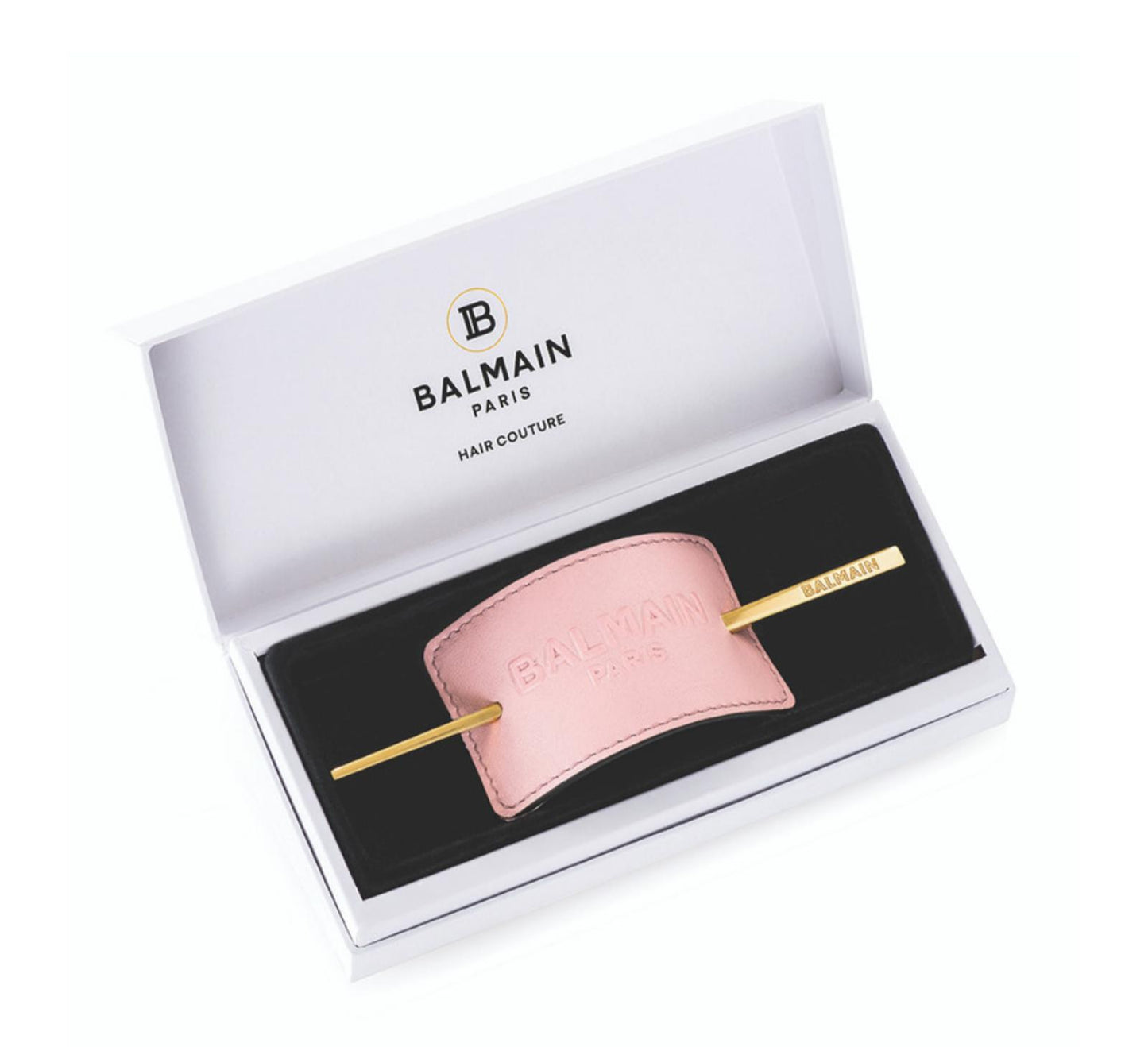 Balmain Limited Edition Pastel Pink Embossed Hair Barrette
