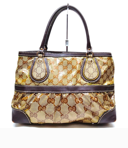 Gucci Tote Bag Brown Coated Canvas