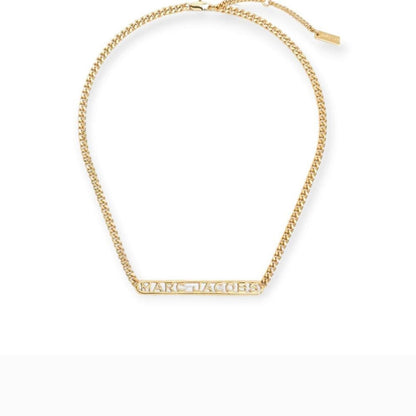 Marc Jacobs Gold Logo Necklace