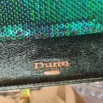 Dune Green Sequin Shoulder Bag