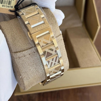 Burberry The City Gold Watch Brand New with 2 Year Factory Warranty