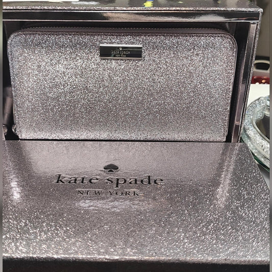 Kate Spade New York Kenzie Boxed Glitter Large Continental Wallet