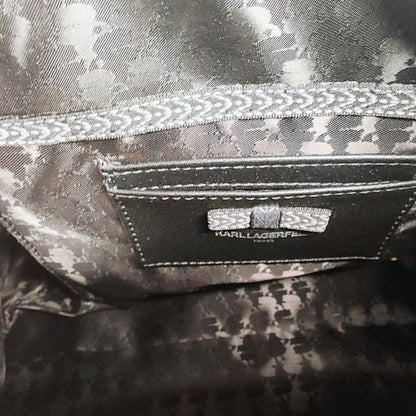 Karl Lagerfeld Purple Geometric Satchel