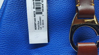 Dooney & Bourke Blue and Brown Shoulder Bag