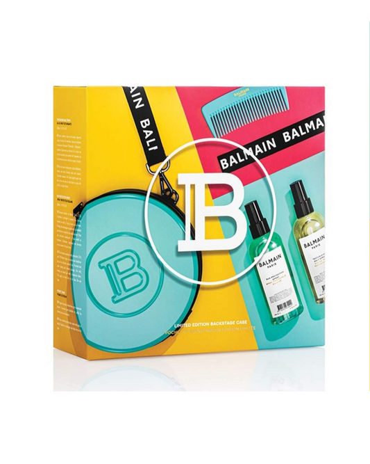 Balmain Backstage Session Case - Limited Edition Pouch SS21 - Teal Cosmetic Bag