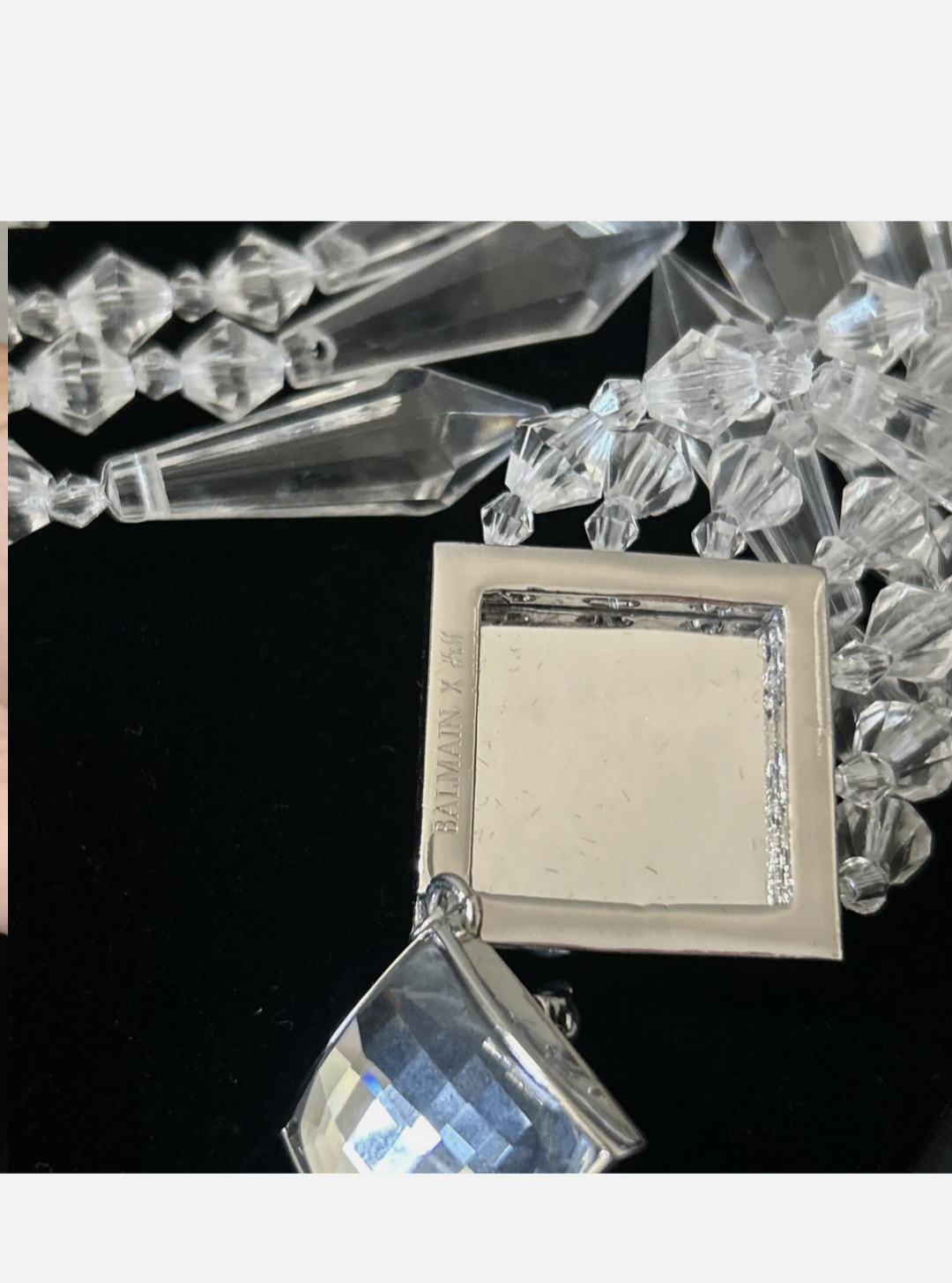 BALMAIN x H&M Limited Edition Crystal Drop Earrings