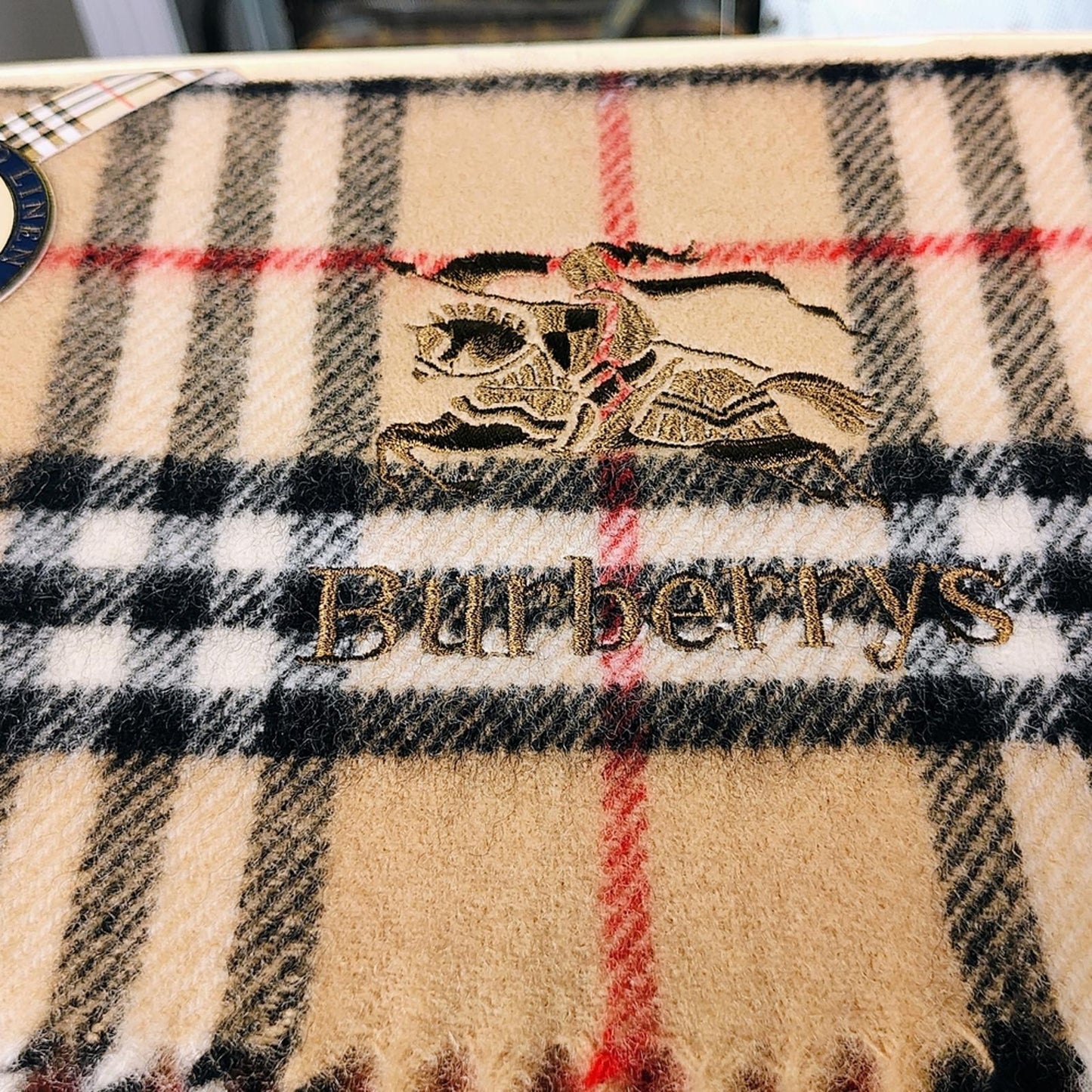 Burberry Lamb Wool Japanese Exclusive Blanket