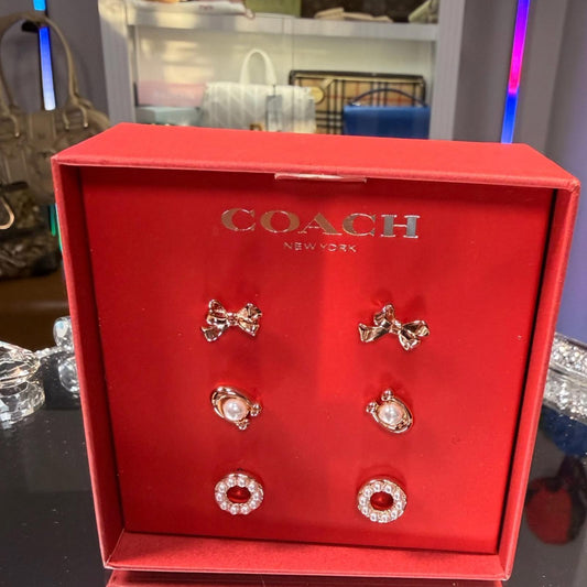 Coach Christmas 3 Set Earring Gift Box