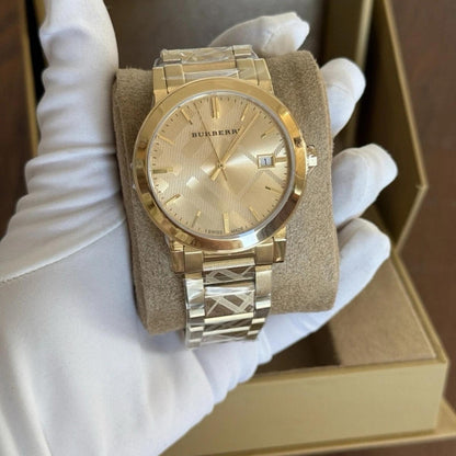 Burberry The City Gold Watch Brand New with 2 Year Factory Warranty