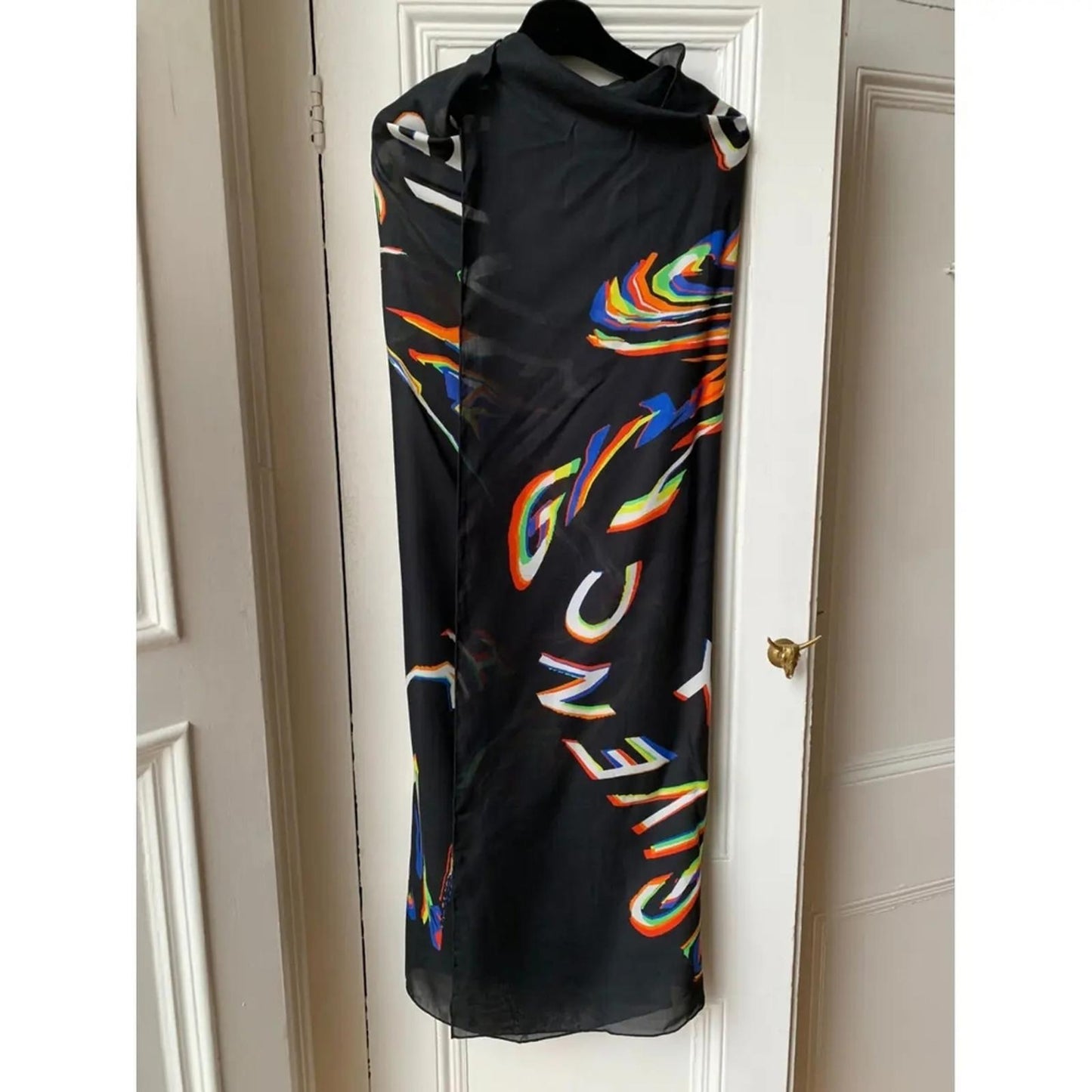 Givenchy Cashmere Black Multicolor Scarf