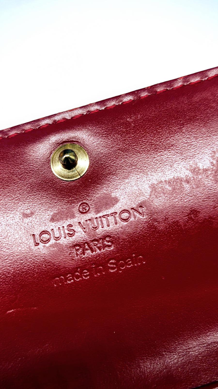 Louis Vuitton Red Patent Leather 4 Key ring holder Wallet