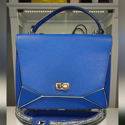Henri Bendel Cobalt Blue Bijoux Top Handle satchel